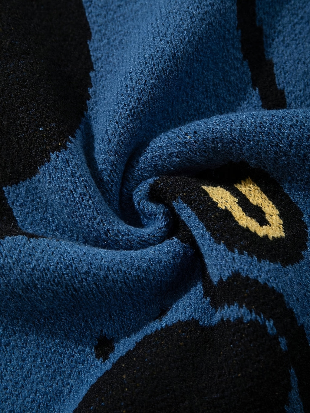 Abstract Art Polka Dot Oversized Knit Sweater