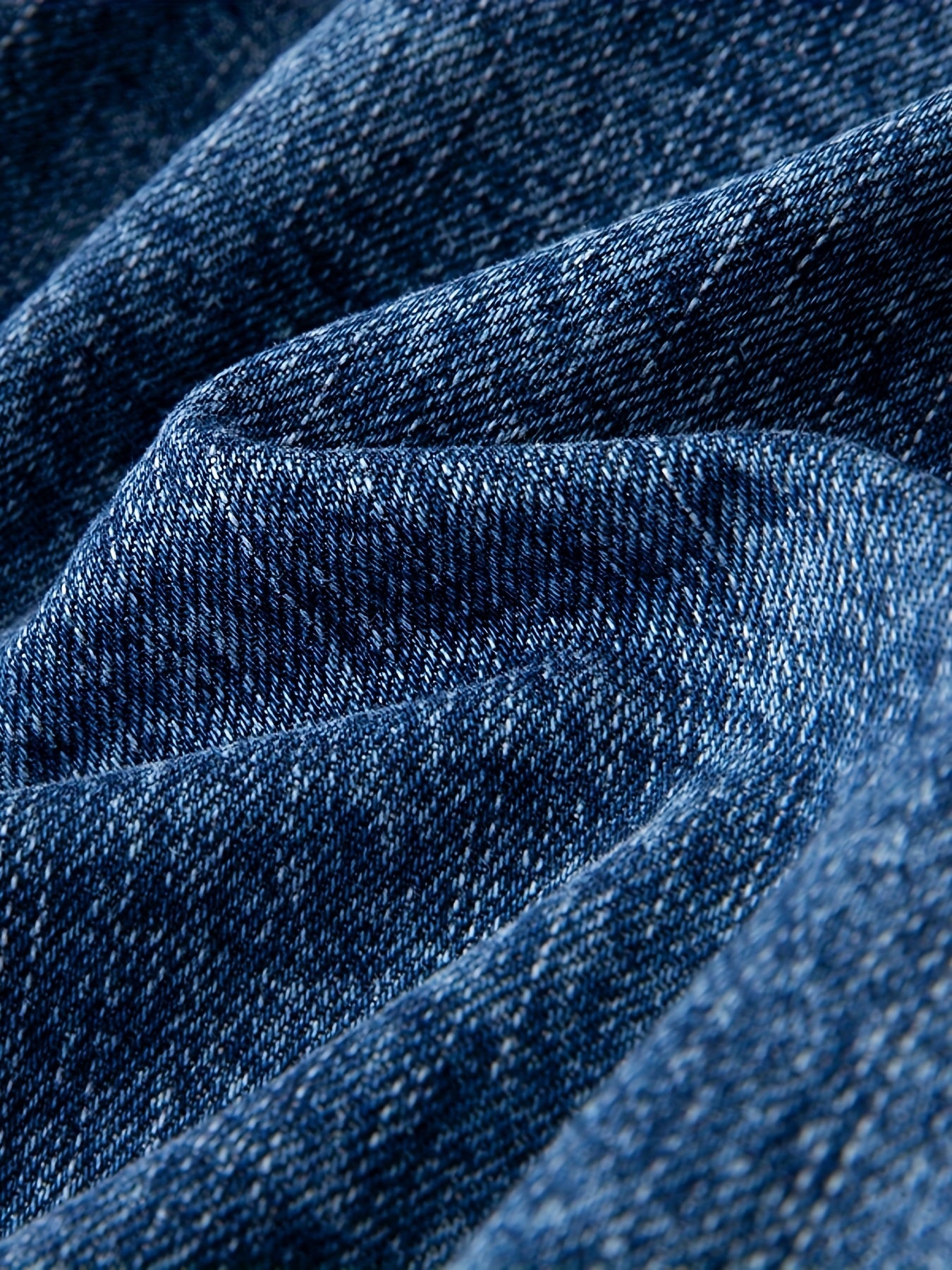 Contrast Corduroy Collar Washed Denim Jacket