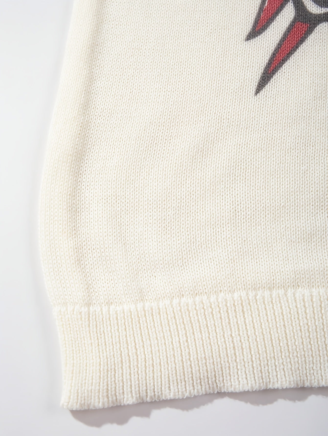 Bulldog Graffiti Print Oversized Short-Sleeve Knit Tee